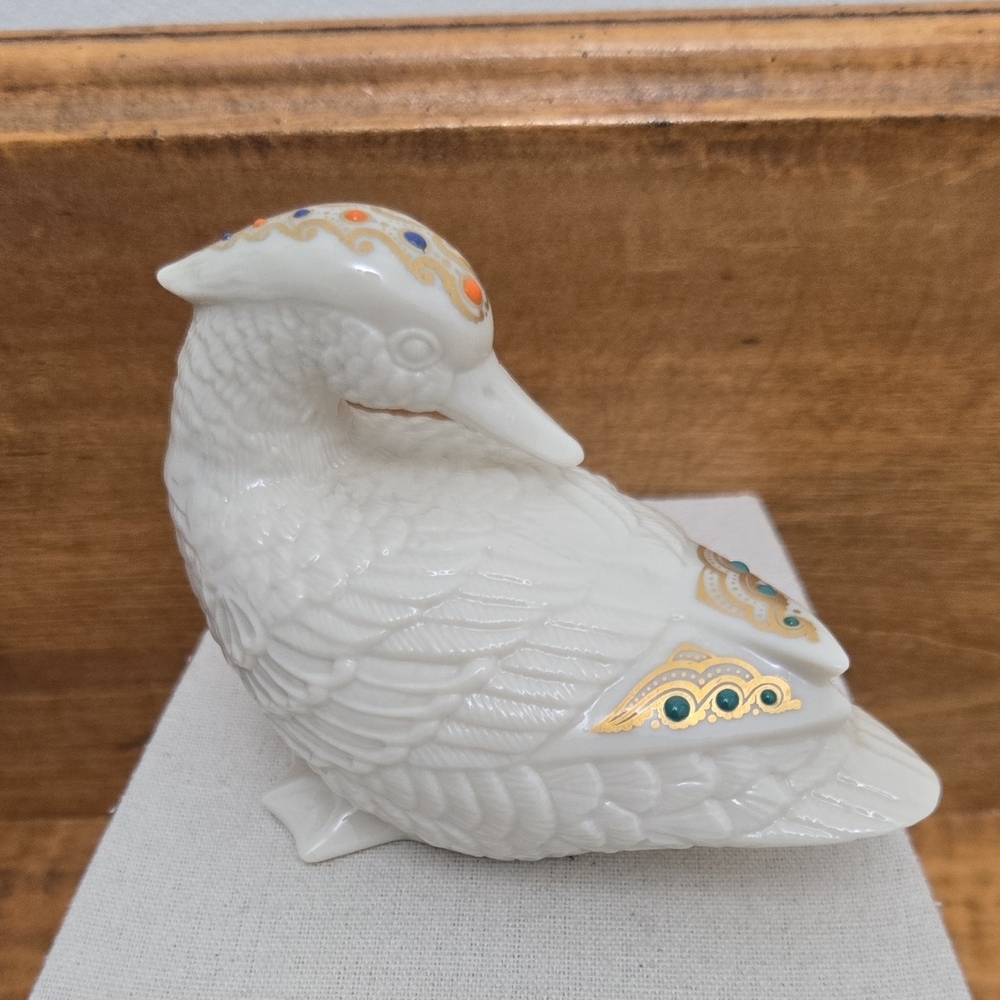 1992 Lenox China Jewels Collection Duck Figurine